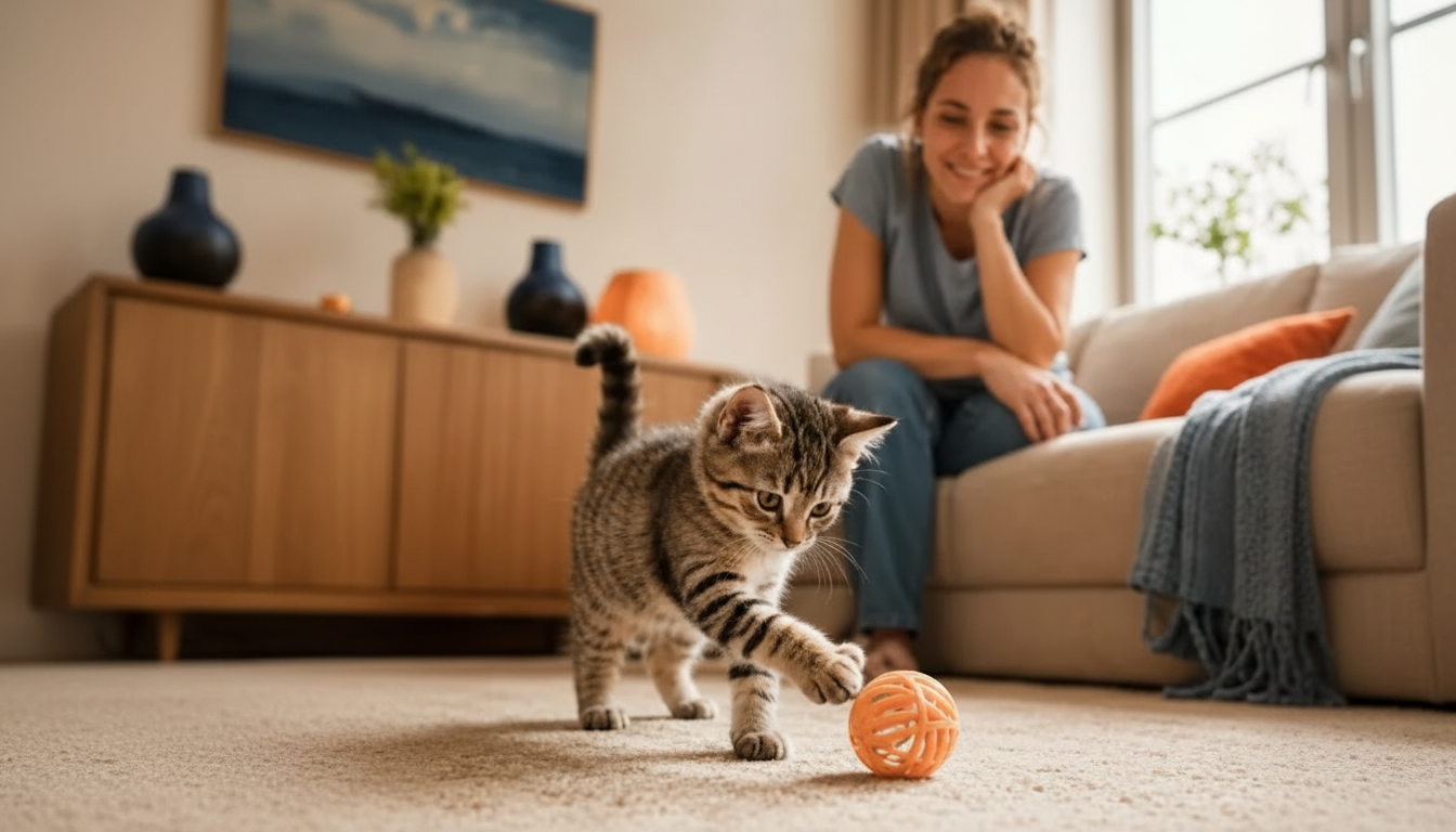 Indoor Cat Enrichment: DIY Toys, Play Routines & Home Tips